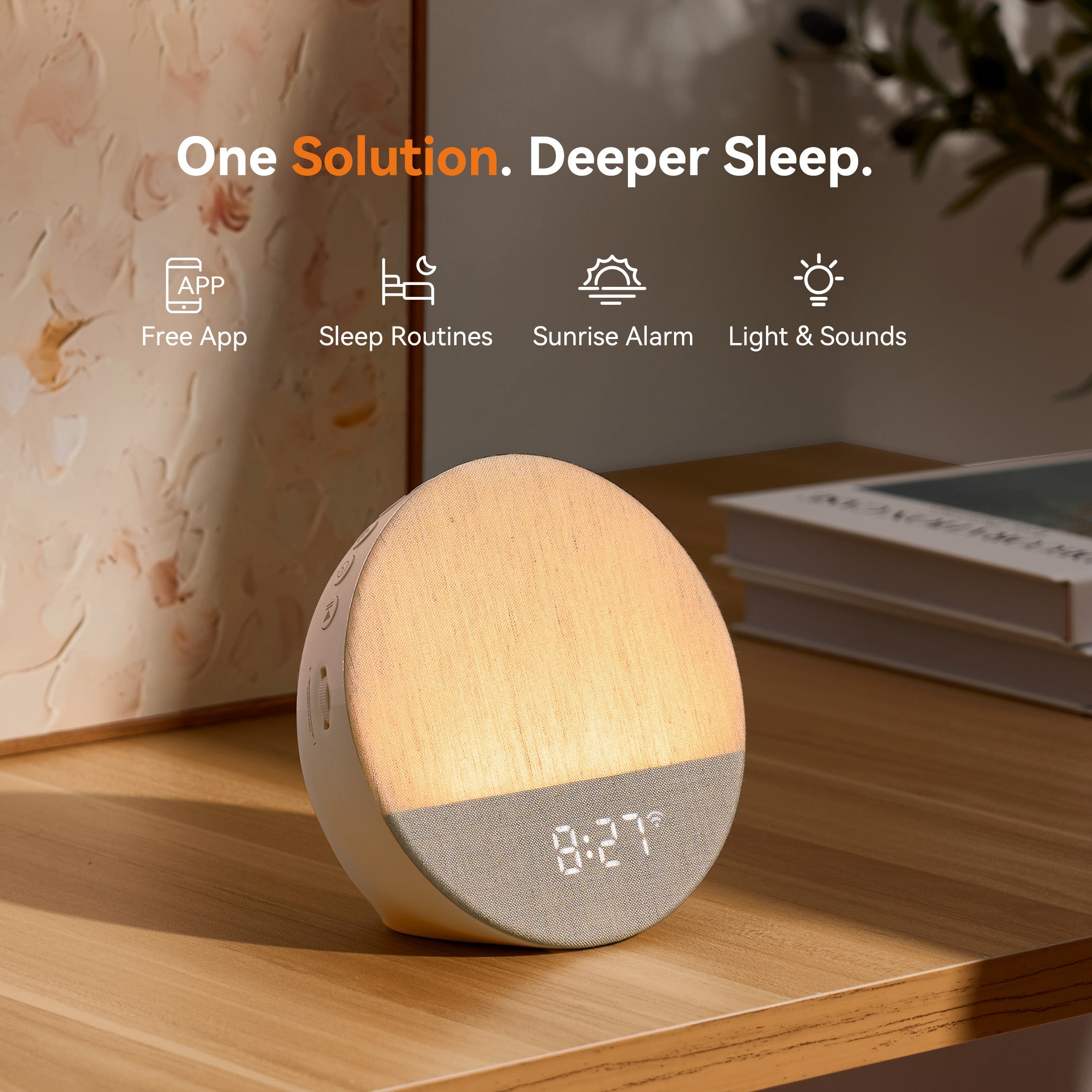 Sunrise 1+ | Connected Sunrise Sleep & Wake Clock (APP Control)