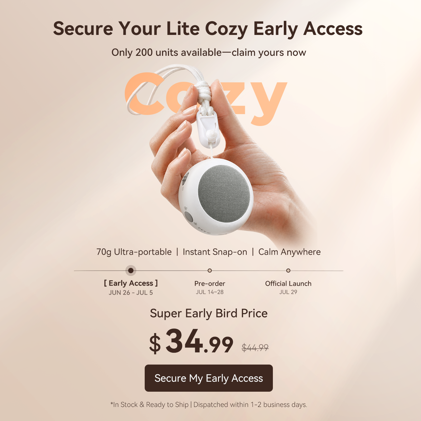 The All-New Lite Cozy | Ultralight & Snap-On