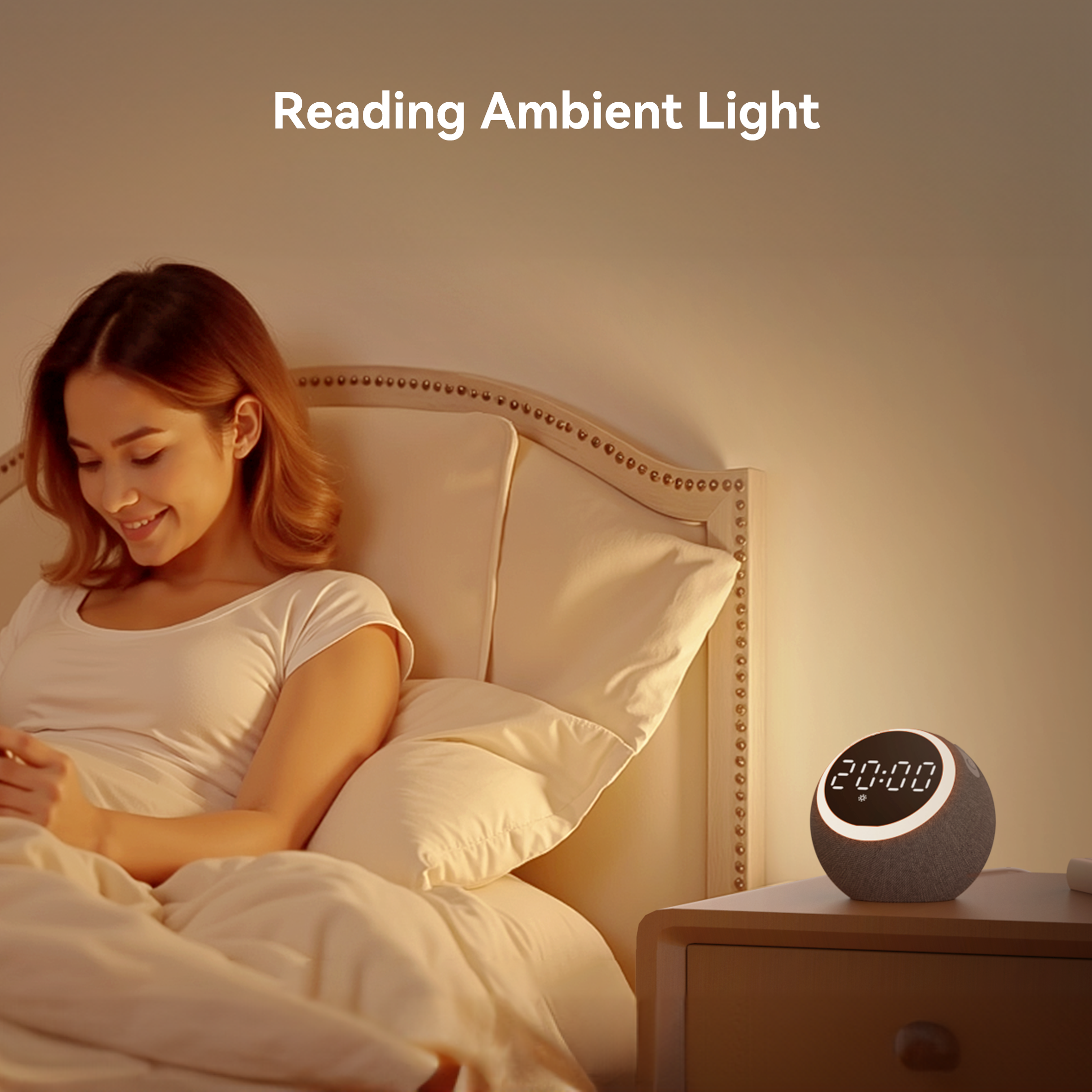 Dreamegg Sound Machine for Sleep, White Noise Machine with Alarm Clocks for Bedrooms, Gray