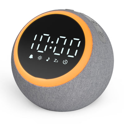 Dreamegg Sound Machine for Sleep, White Noise Machine with Alarm Clocks for Bedrooms, Gray