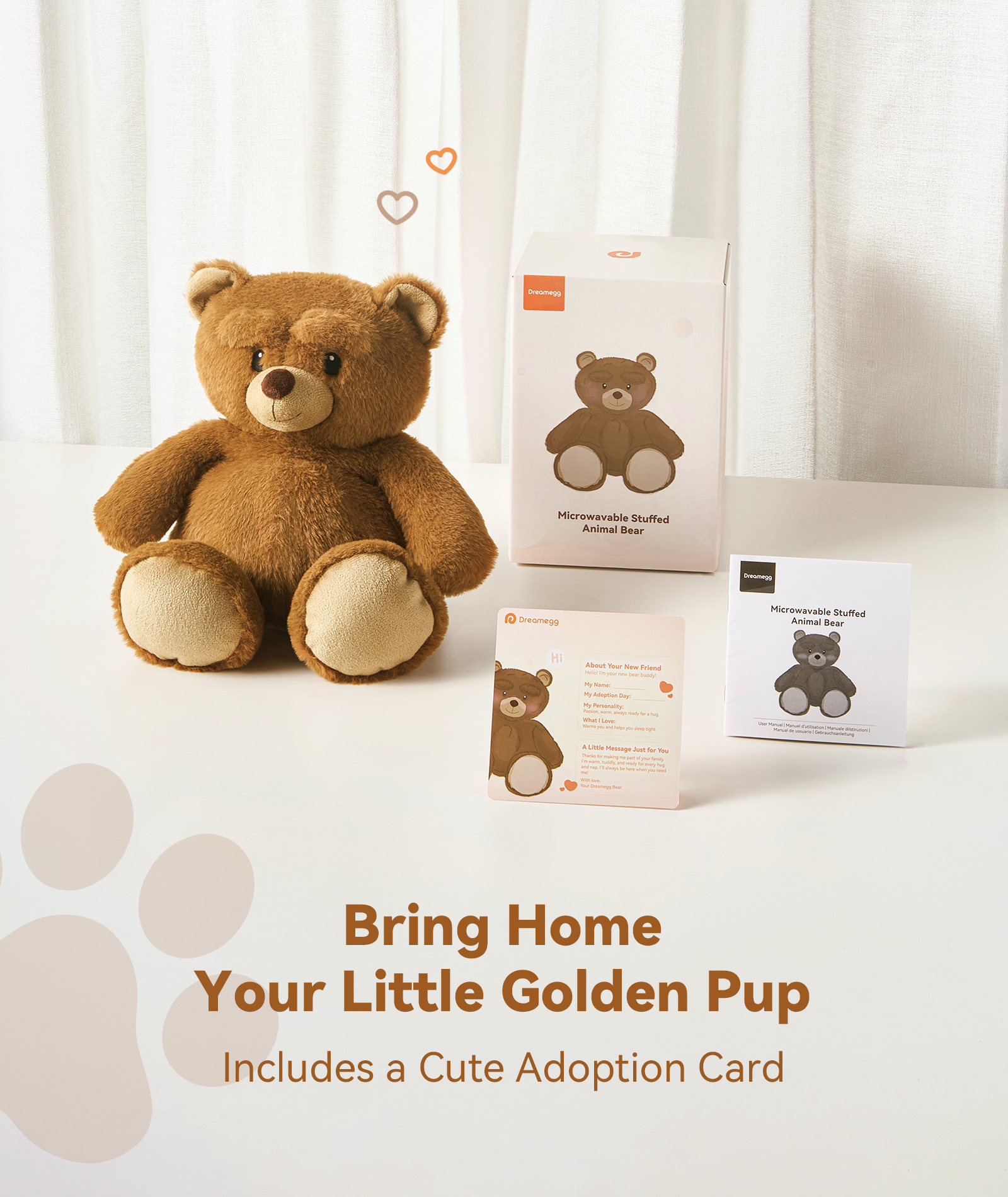 Dreamegg Bear Microwave Heating Pad