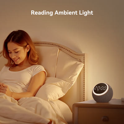 Dreamegg Sound Machine for Sleep, White Noise Machine with Alarm Clocks for Bedrooms, Gray
